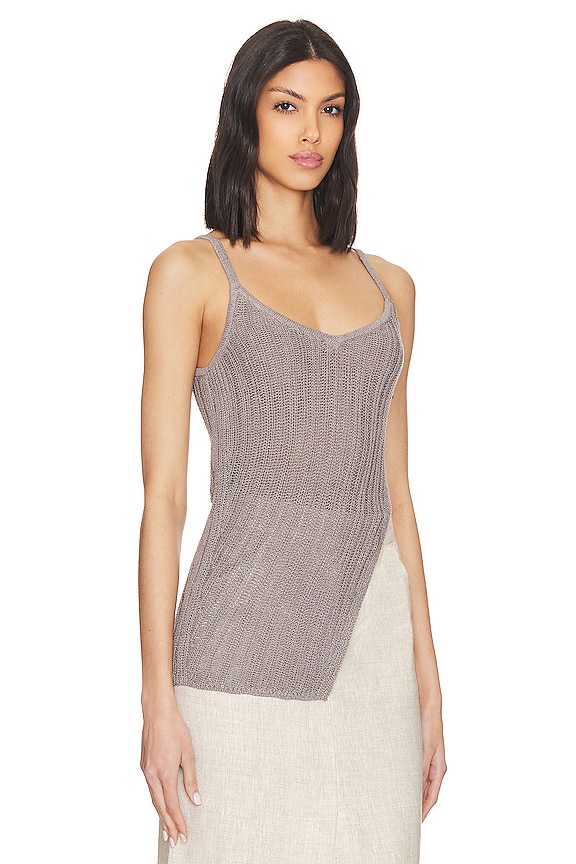 view 2 of 5 Jaxine Knit Top in Dark Grey