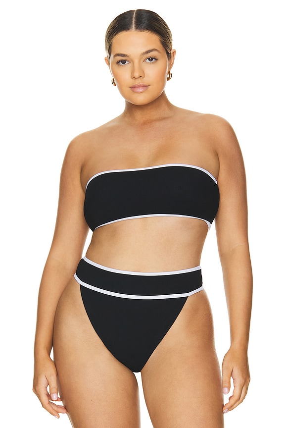view 2 of 6 by Marianna Jolie Top in Black & White