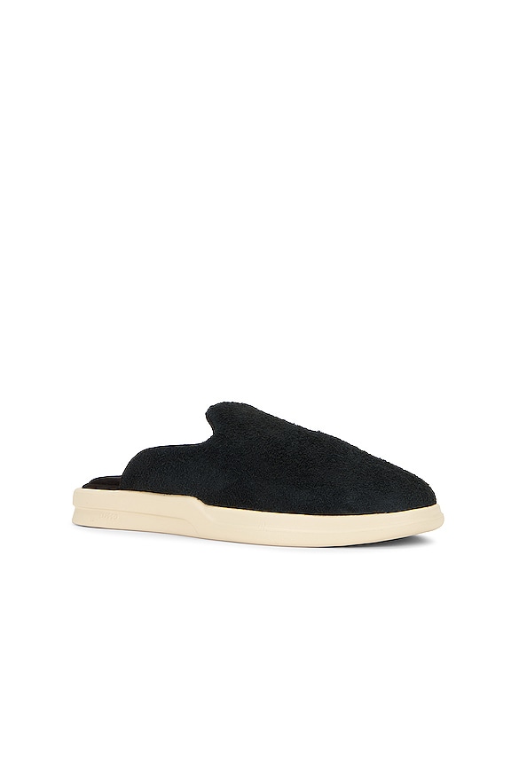 view 2 of 5 Pelli Hairy Suede in Jet Black & Shortbread