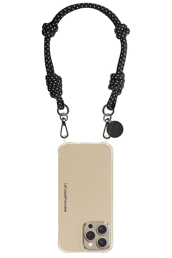 view 1 of 2 CHAINE DE TÉLÉPHONE NOLAN in Black Polka Dots