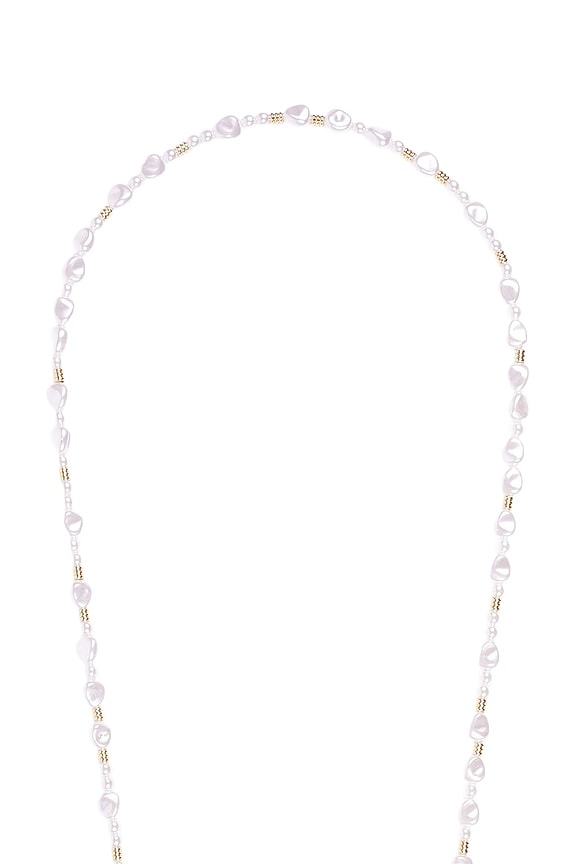 view 2 of 4 CHAINE DE TÉLÉPHONE MELIA in Gold & White Pearl