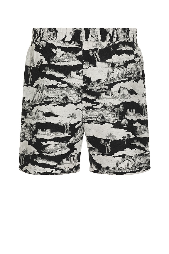 view 2 of 5 Otto Ruins Jacquard Shorts in Black & White