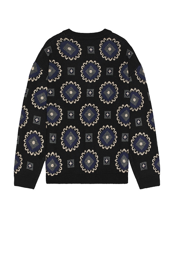 view 2 of 3 ARO カーディガン in Black & Blueprint