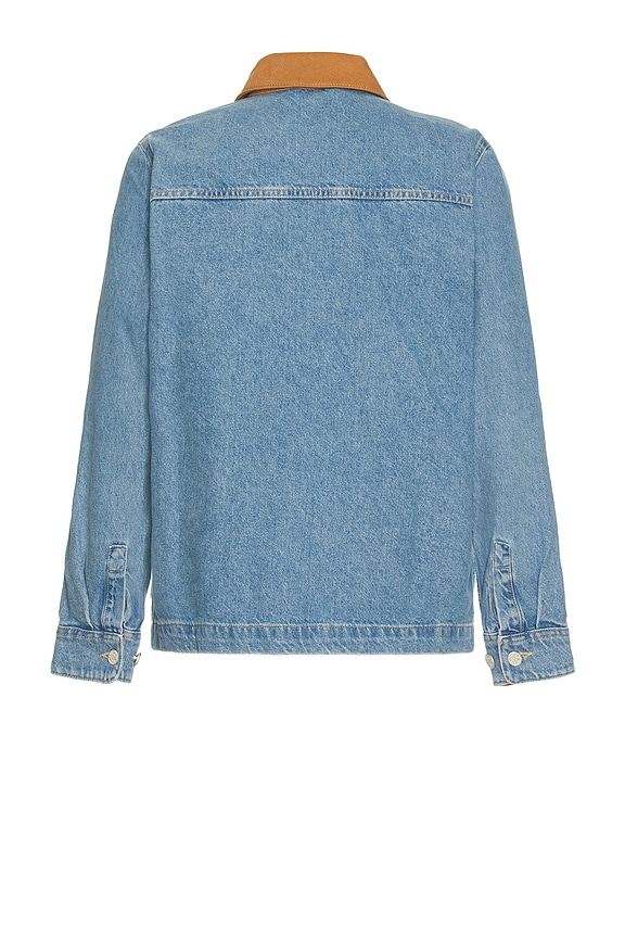 view 2 of 4 Layton Washed Denim Overshirt 2.0 in Light Denim Blue