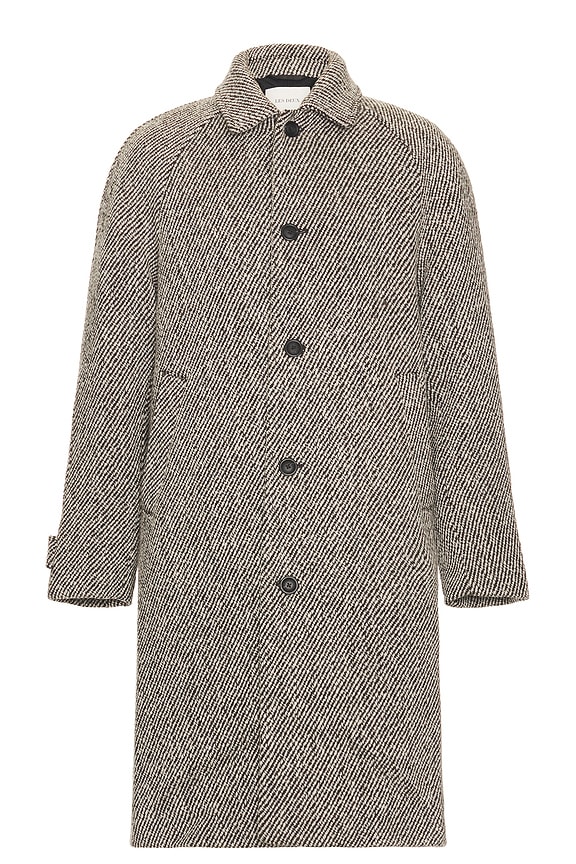 view 1 of 4 Michael Twill Wool Coat in Salt Pepper