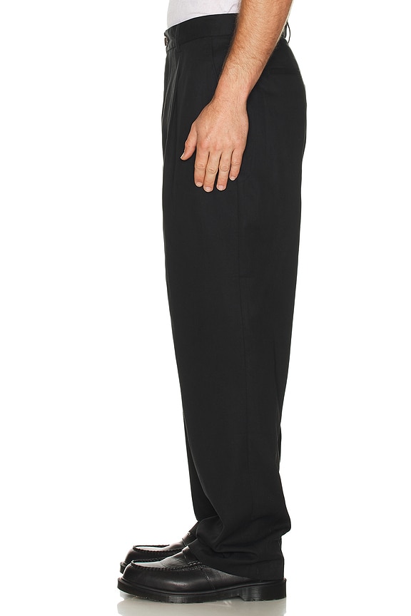 view 4 of 5 Randall Pleated Twill Suit Pants in Black