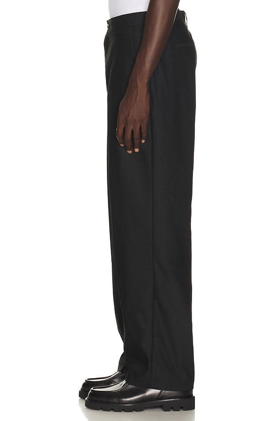 view 2 of 6 Brushed Twill Tailored Pants in Black