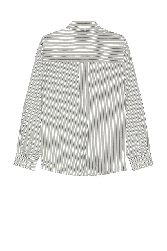 view 2 of 5 Kolton Shirt in White & Chive Green