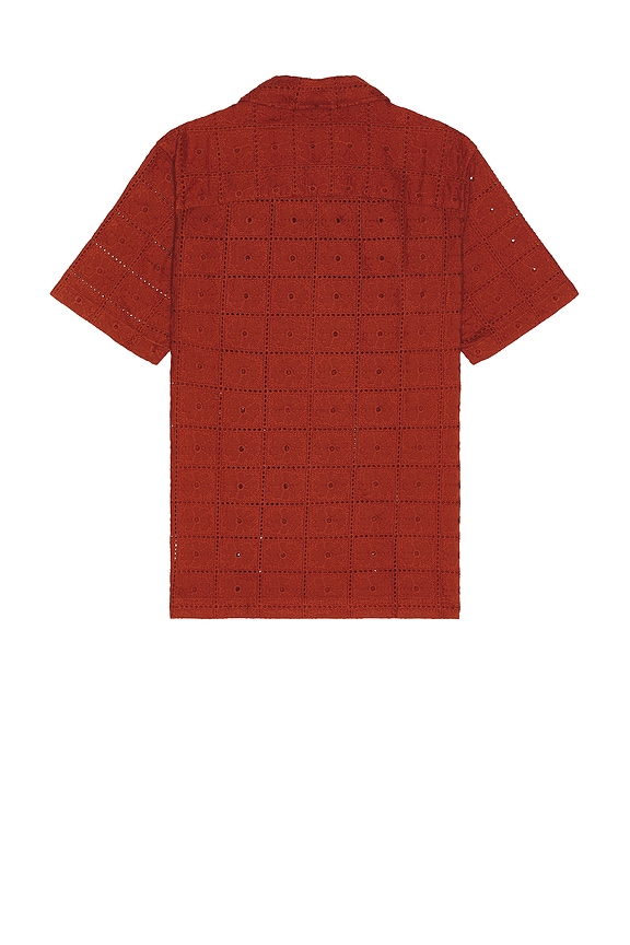 view 2 of 4 Hector Anglaise Short Sleeve Shirt in Fired Brick