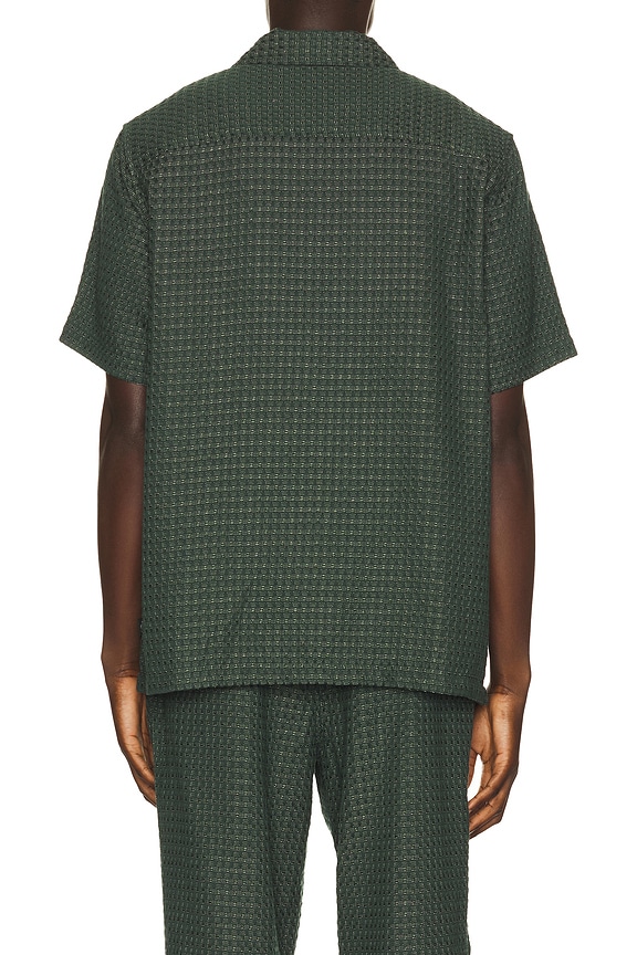 view 2 of 5 Check Seersucker Shirt in Pine Green