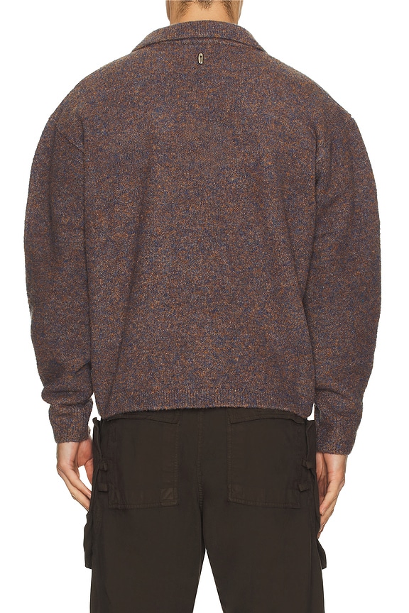 view 2 of 5 Boucle Button Down Cardigan in Purple