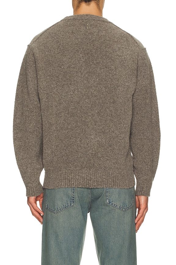 view 2 of 5 Boucle Reverse Seam Pullover in Gray