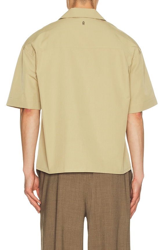 view 2 of 5 Open Collar Short Sleeve Shirt in Mustard