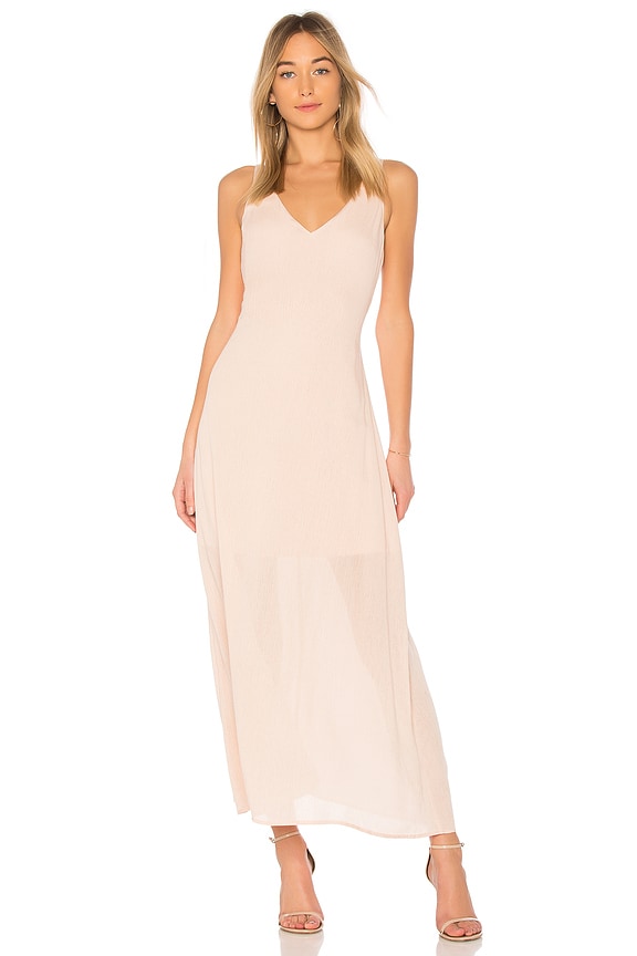 view 1 of 3 MAXIVESTIDO INEZ in Peach