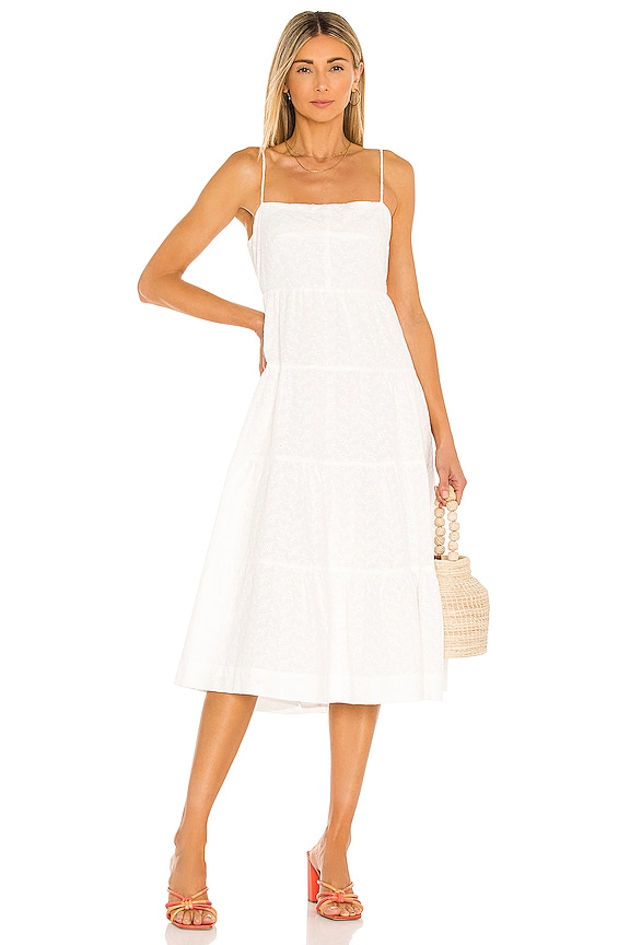 view 2 of 3 Charlotte Embroidered Dress in White