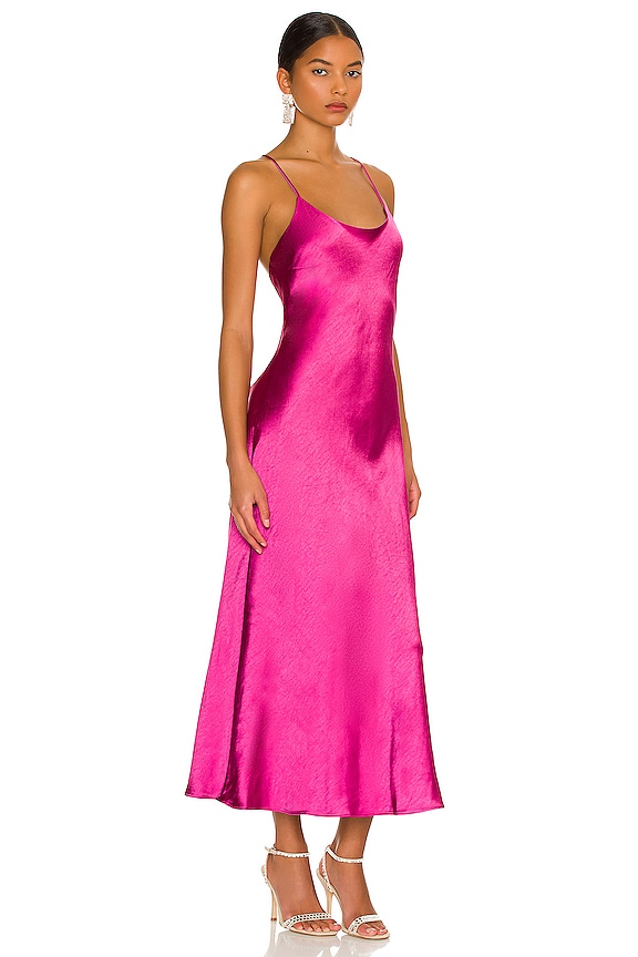 view 2 of 3 Makena Midi Dress in Magenta