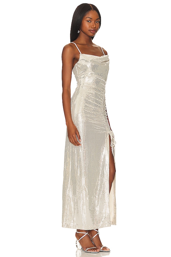 view 2 of 4 VESTIDO MIDI GLOW UP in Silver