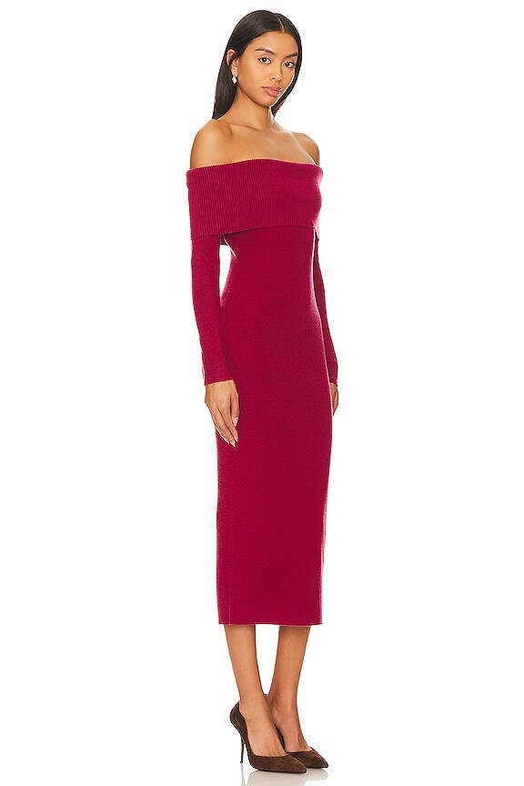 view 2 of 3 VESTIDO MIDI HEARTSTRUCK in Raspberry