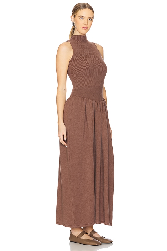view 2 of 3 Ianna Sweater Dress in Chocolate Brown