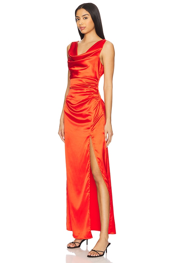 view 2 of 3 ROBE MELISSA in Tomato Red