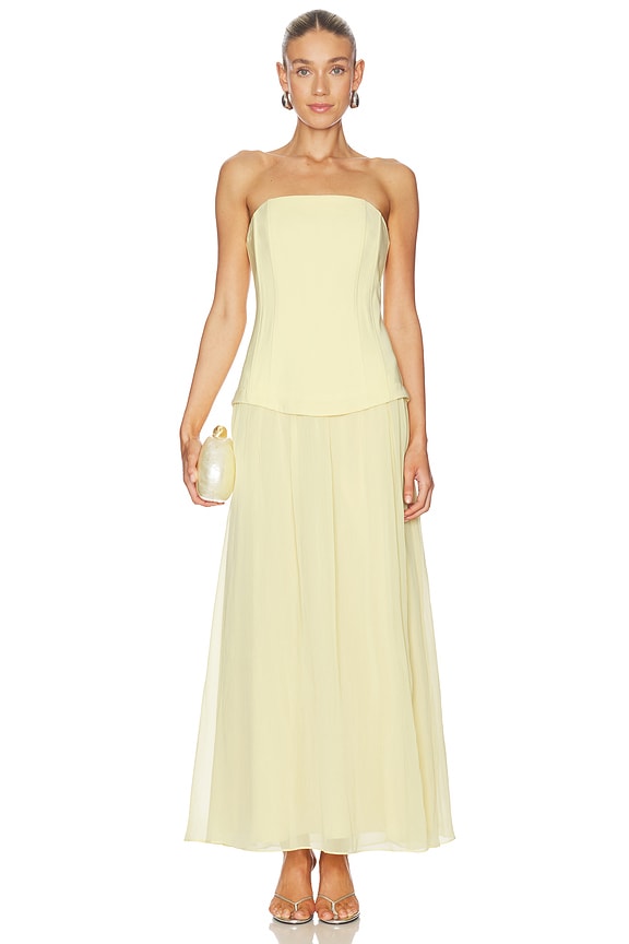 view 2 of 4 Fond Dress in Light Yellow