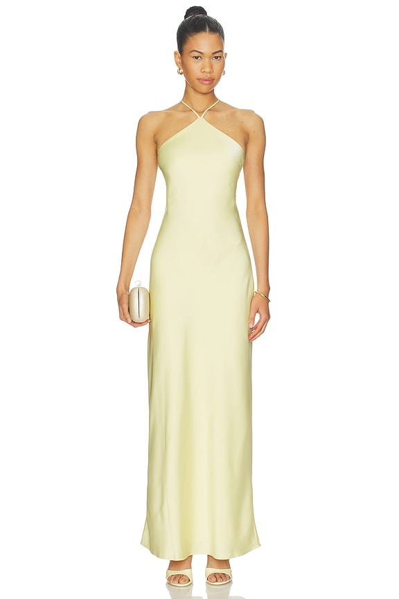 view 1 of 3 ROBE MAXI KIRA in Butter Yellow