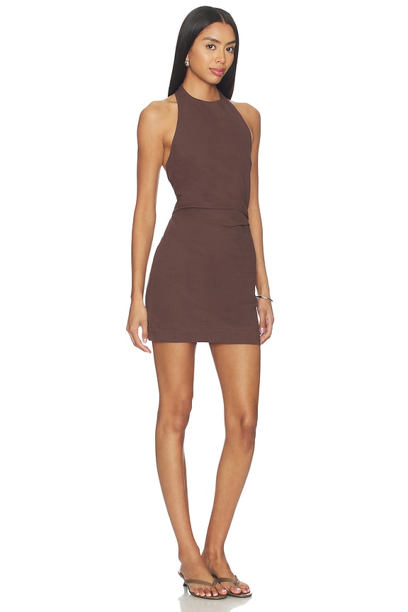 view 2 of 3 x REVOLVE Talie Mini Dress in Chocolate
