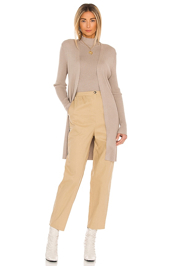 view 1 of 3 Danielle Rib Knit Cardigan in Natural