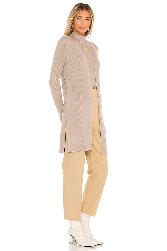 view 2 of 3 Danielle Rib Knit Cardigan in Natural