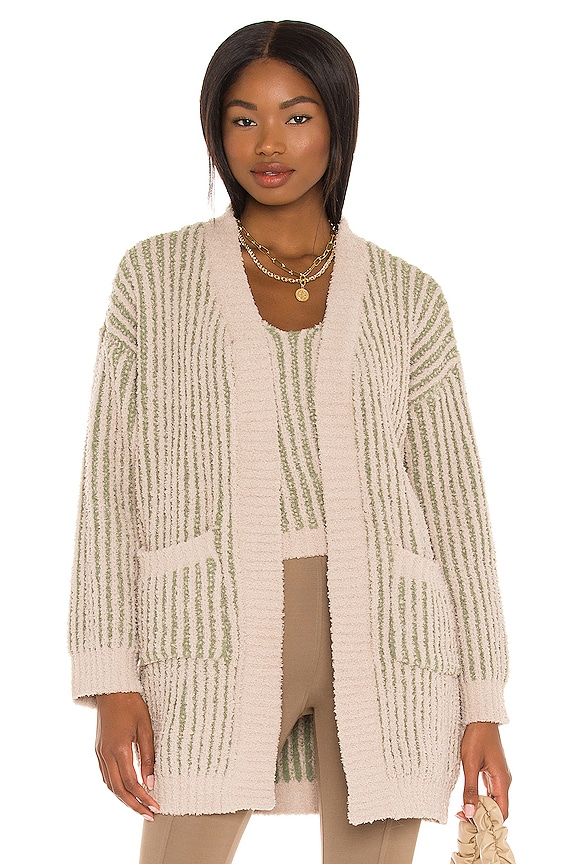 view 1 of 4 CÁRDIGAN KIMBERLY LINE & DOT in Taupe Olive