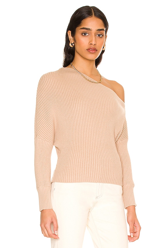 view 2 of 4 Blair Off Shoulder Sweater in Sand
