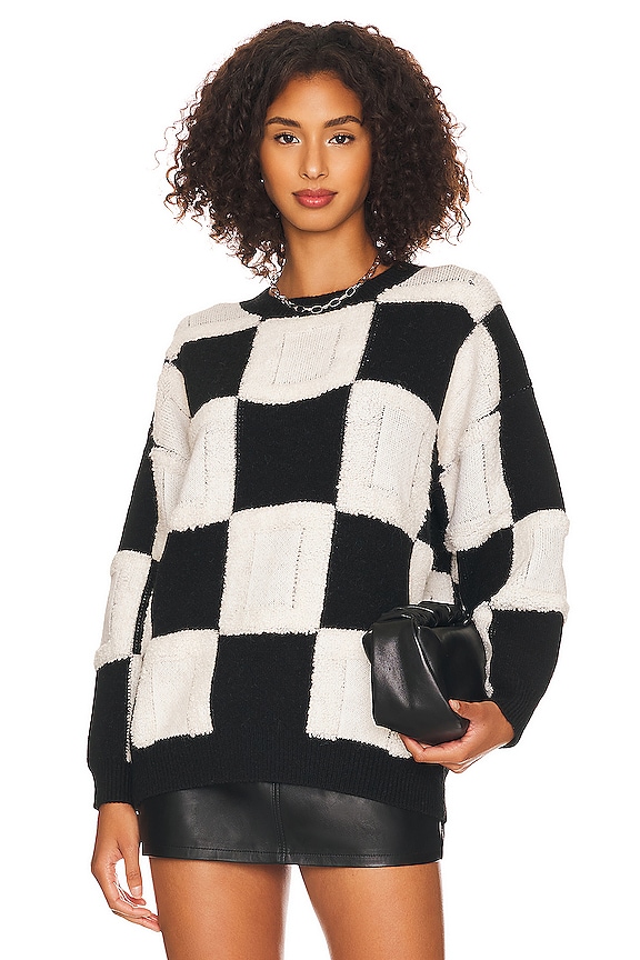 view 1 of 4 Jaque Sweater in Black & White