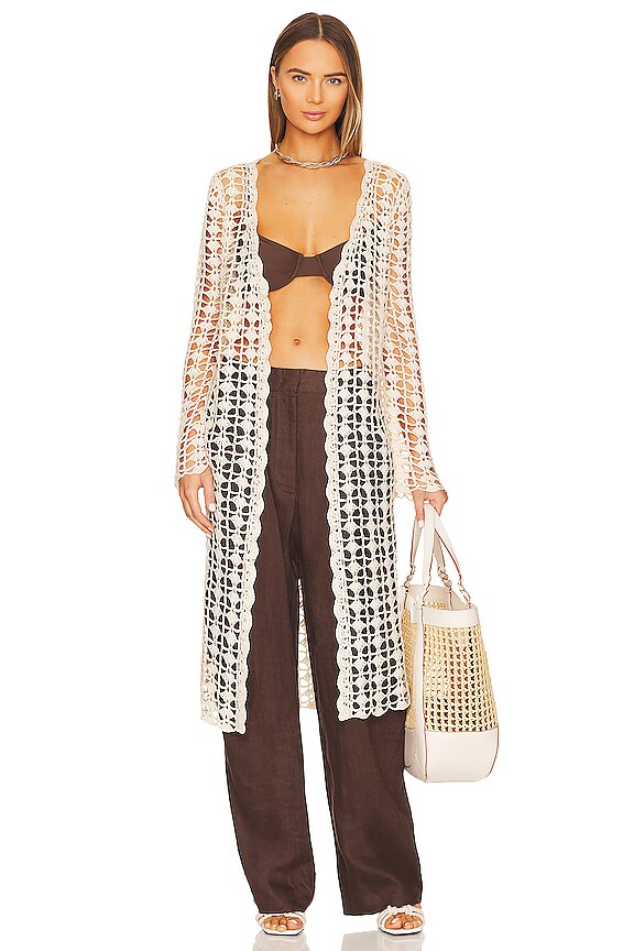 view 2 of 5 Kendall Cardigan Top in Natural