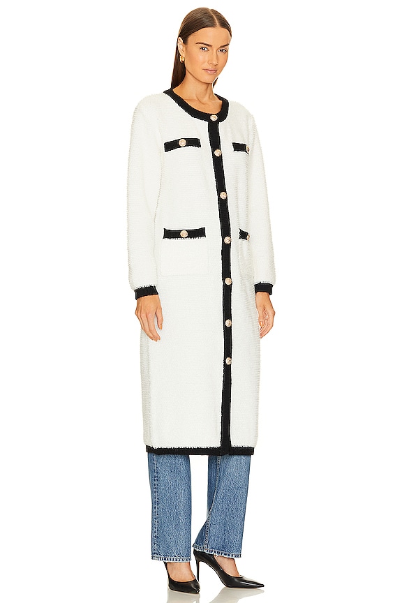 view 2 of 3 Bon Cardigan in Ivory & Black