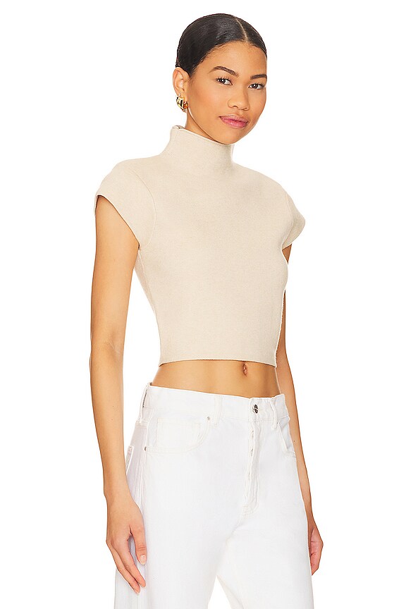 view 2 of 4 Rumi Short Sleeve Sweater in Bone