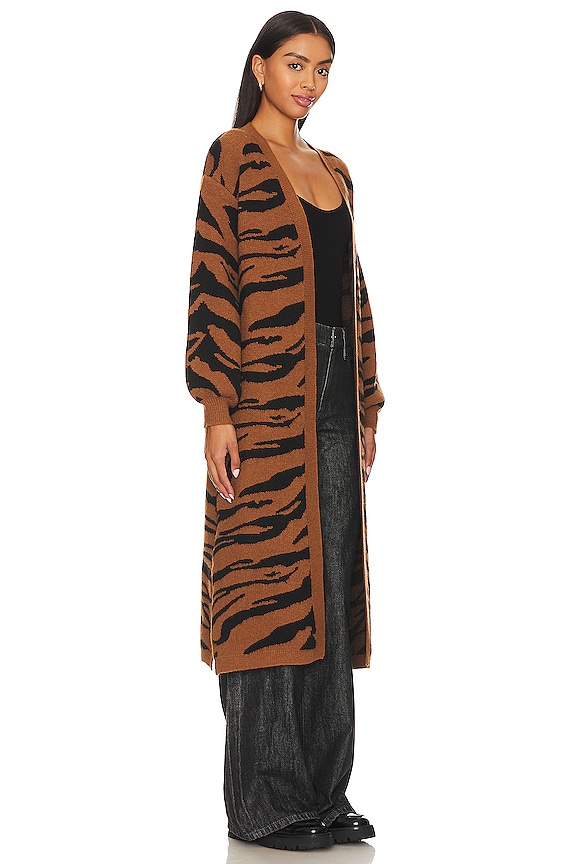 view 2 of 4 CÁRDIGAN AROUND TOWN in Mocha & Black