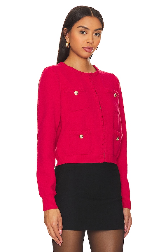 view 2 of 4 Corey Sweater in Raspberry