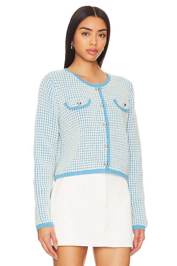 view 2 of 5 CÁRDIGAN WARM YOUR HEART in French Blue