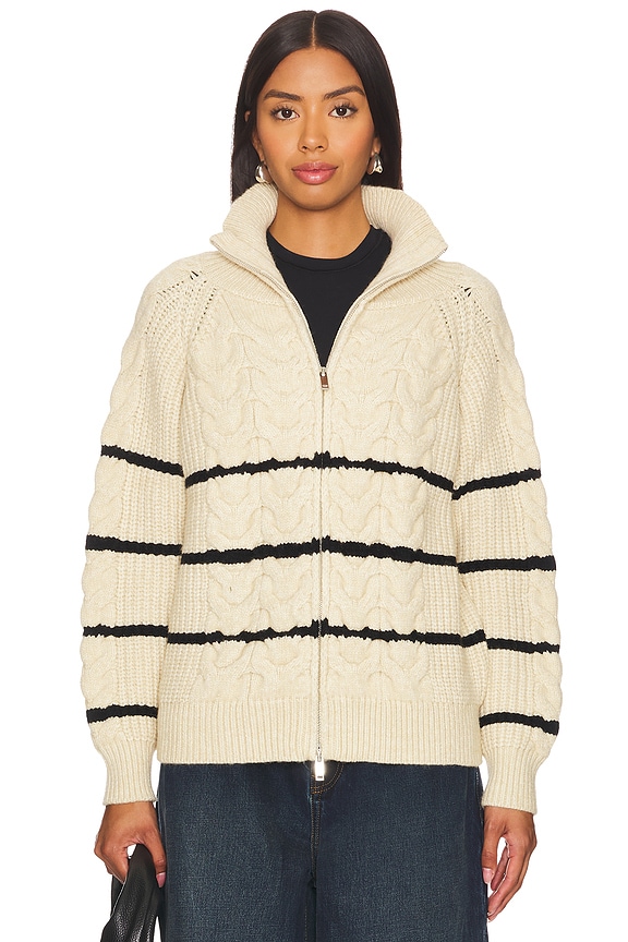 view 2 of 5 JERSEY BASTILLE in Cream & Black