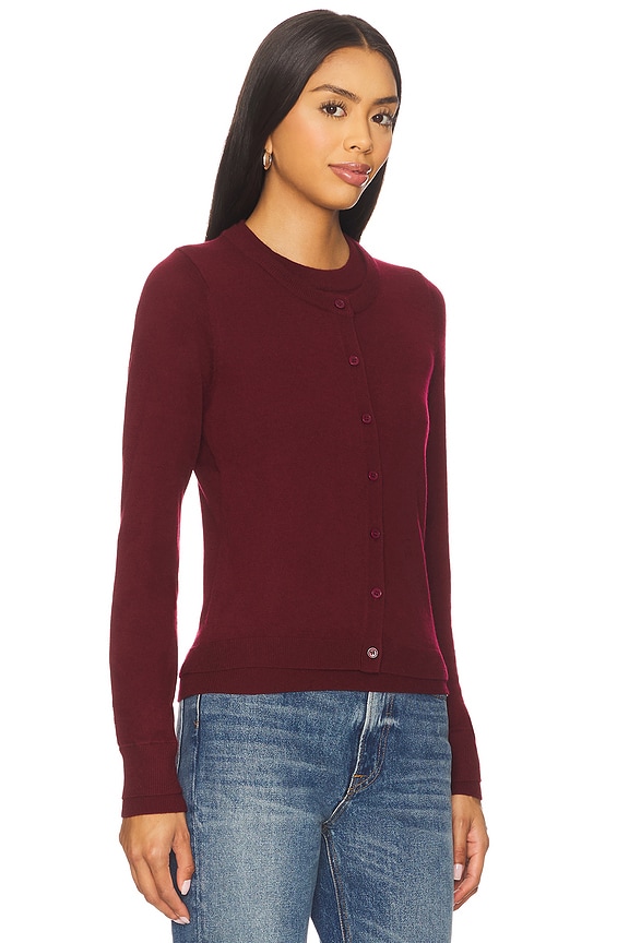 view 2 of 4 Ayla Double Layered Sweater in Burgundy