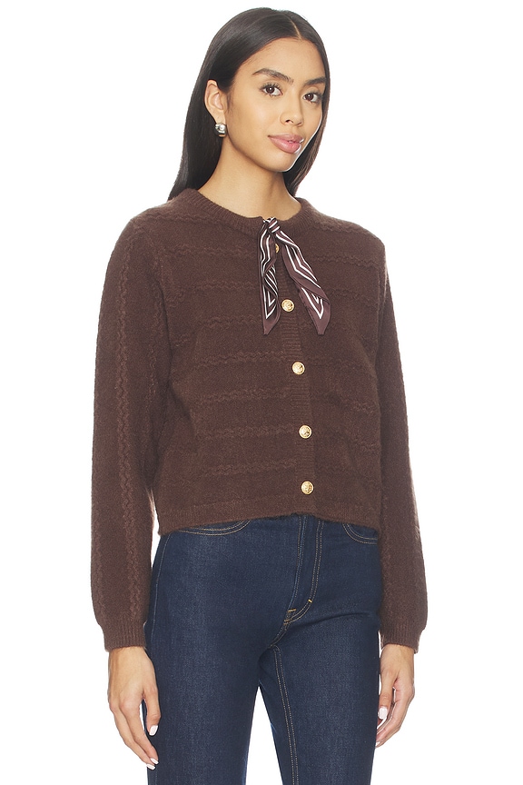 view 2 of 4 Agnes Scarf Sweater in Brown