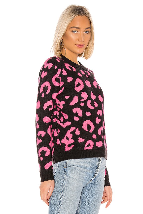 view 2 of 4 Civet Sweater in Black & Pink