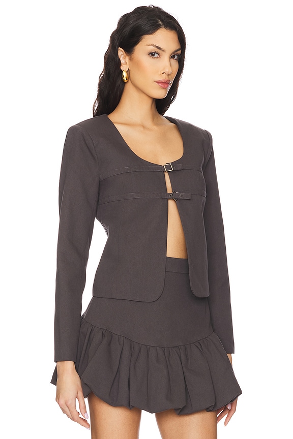 view 2 of 4 Devin Jacket in Charcoal Grey