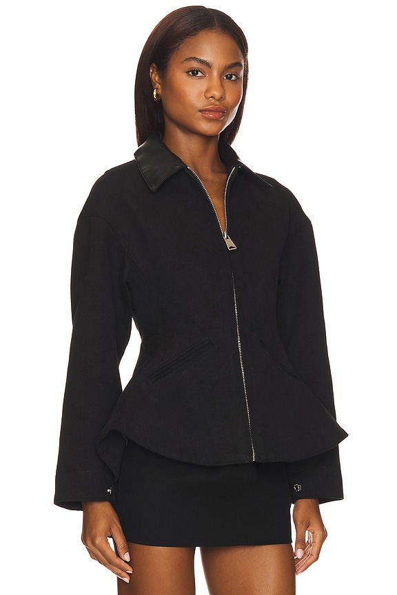 view 2 of 4 Eton Peplum Jacket in Black