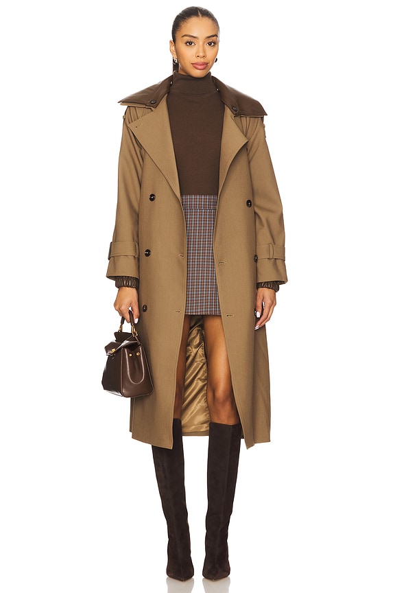 view 2 of 4 ABRIGO TRENCA LINDEN in Khaki