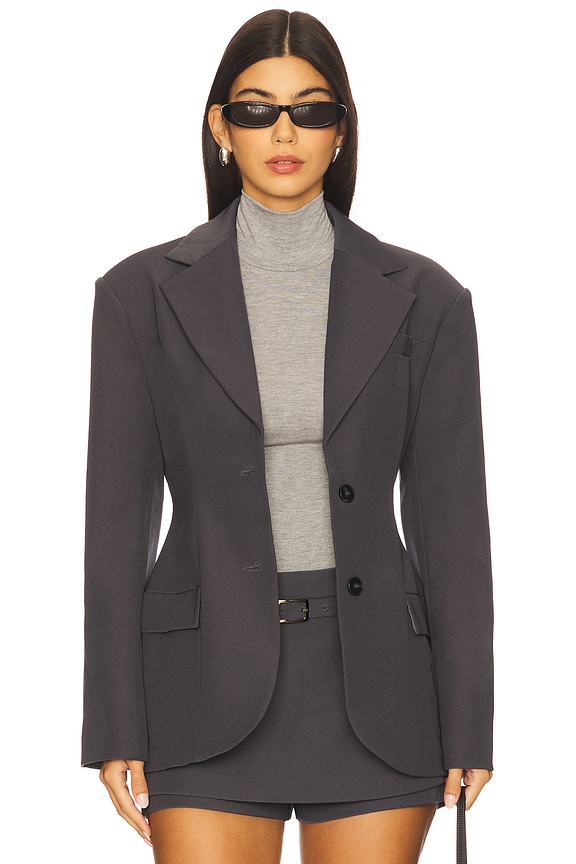 view 2 of 5 VESTE HOURGLASS IDA in Charcoal Grey