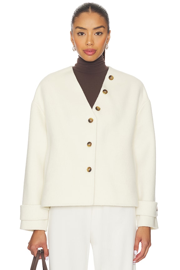 view 2 of 6 Sofia Scarf Jacket in Cream