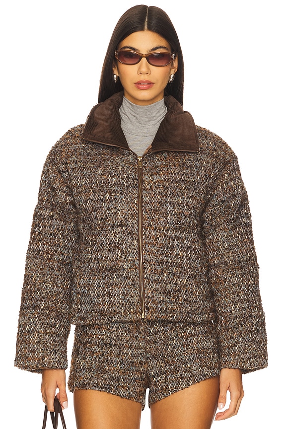 view 2 of 6 Clyde Puffer Jacket in Brown Multi