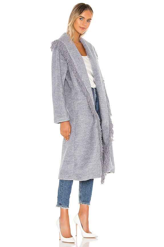 view 2 of 3 ABRIGO LARGO LINDA in Denim Melange