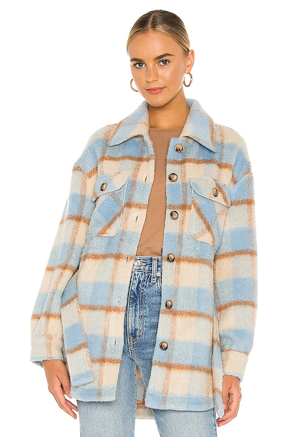 view 2 of 5 CHAQUETA HARRISON in Taupe & Blue